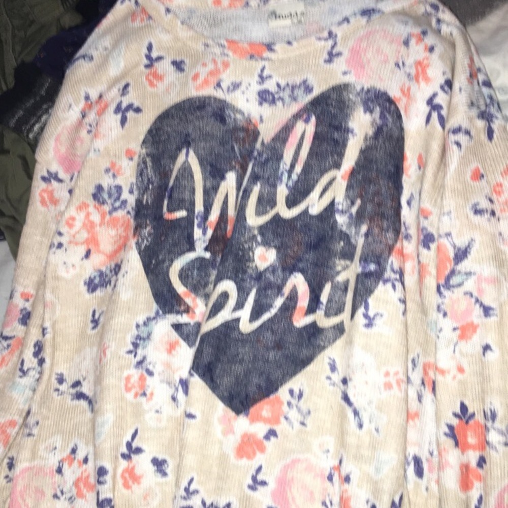 Size 10 Wild Spirit Floral Long Sleeve Shirt